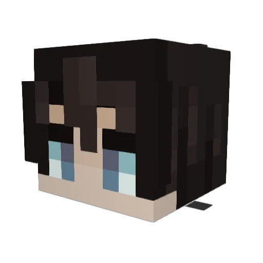six_sevelyn Minecraft avatar head, 3D render