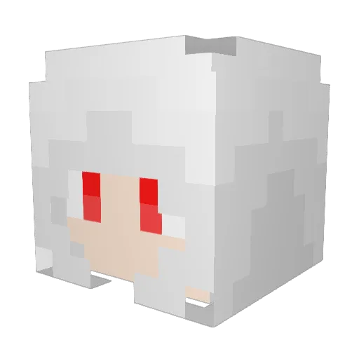 six_seven_ Minecraft avatar head, 3D render