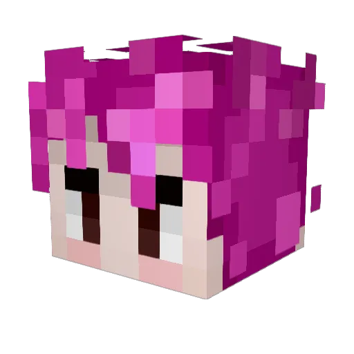 sixbastian Minecraft avatar head, 3D render