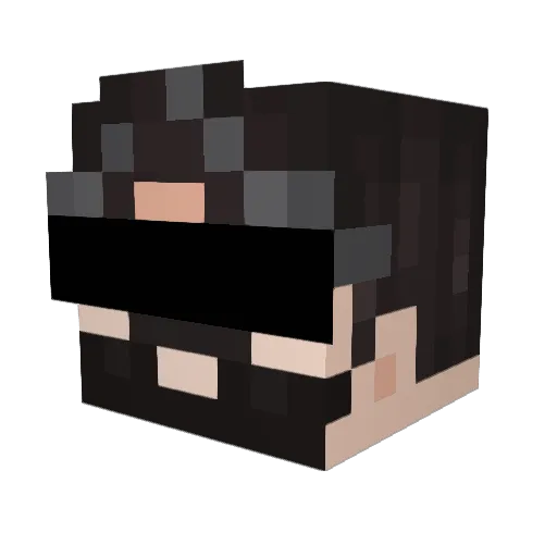 sixerpines Minecraft avatar head, 3D render