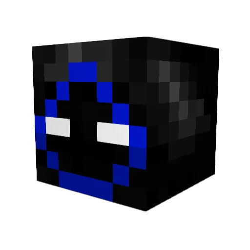 sixid Minecraft avatar head, 3D render