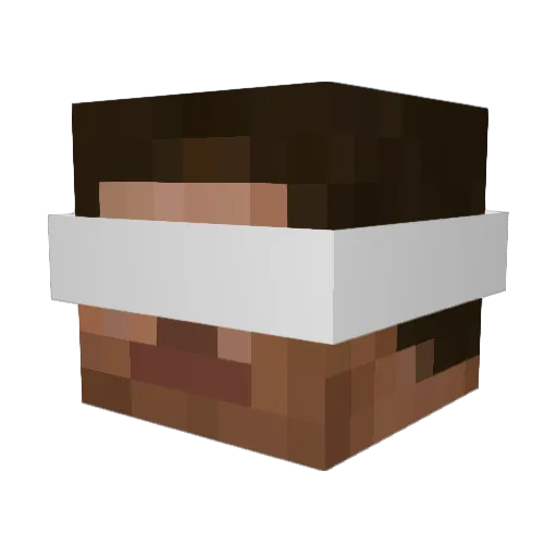 sixnzx1 Minecraft avatar head, 3D render