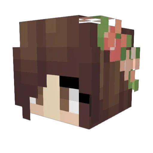 sixpack_cuda Minecraft avatar head, 3D render
