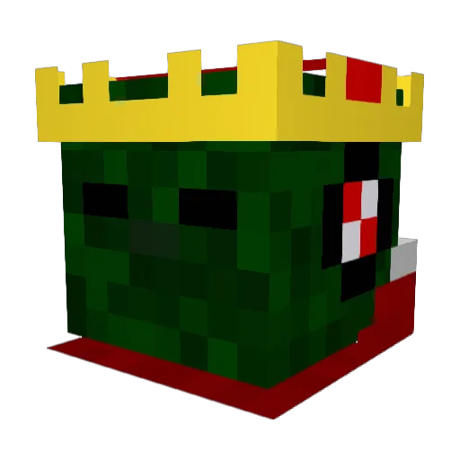 sixstar2411 Minecraft avatar head, 3D render