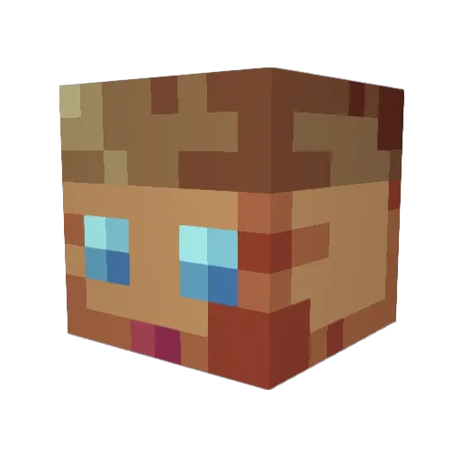 sixtenolsson Minecraft avatar head, 3D render