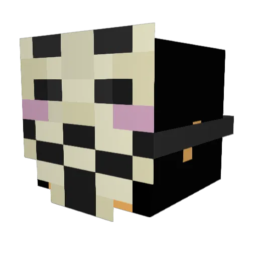 sixthnero Minecraft avatar head, 3D render