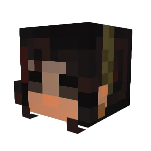 sixthrty Minecraft avatar head, 3D render