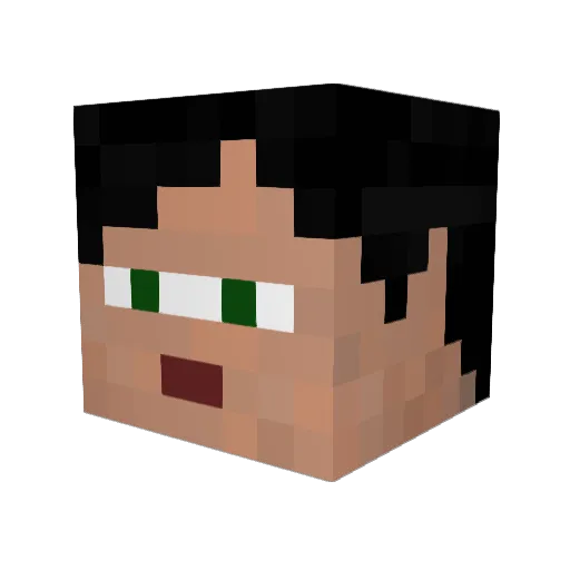 sixwingdragon Minecraft avatar head, 3D render