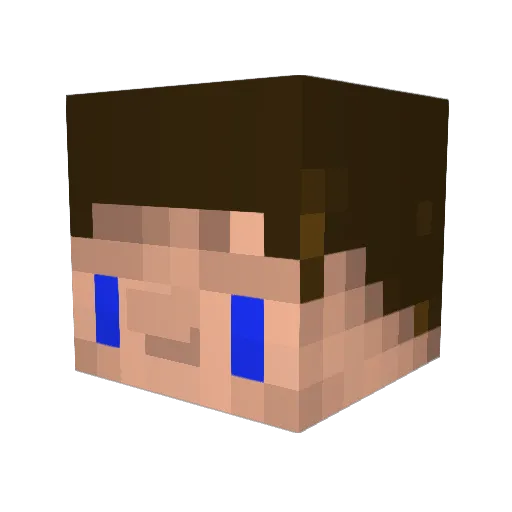 sixxons Minecraft avatar head, 3D render