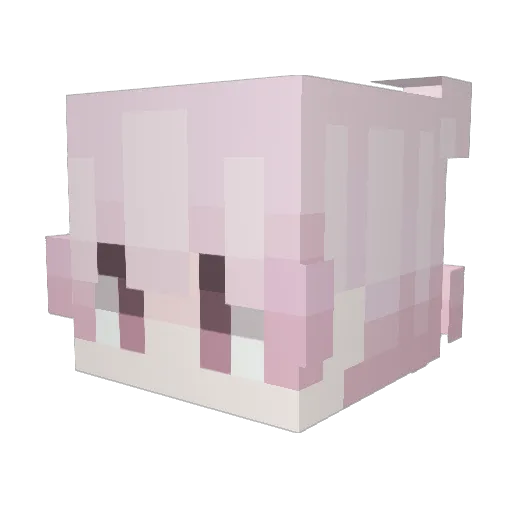 sixxxxxxxxxx Minecraft avatar head, 3D render