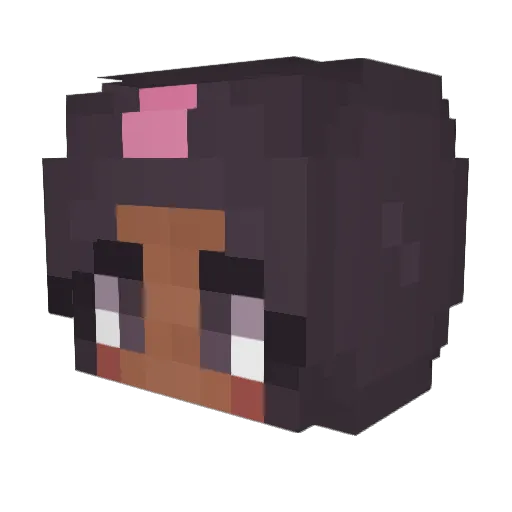 siyawrld Minecraft avatar head, 3D render