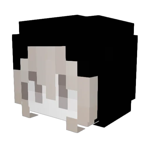 siyiu Minecraft avatar head, 3D render