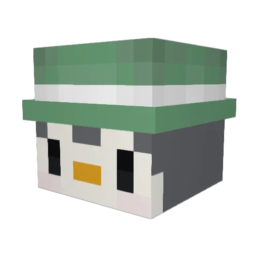 siyulprincess Minecraft avatar head, 3D render