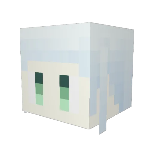 siyuu007 Minecraft avatar head, 3D render