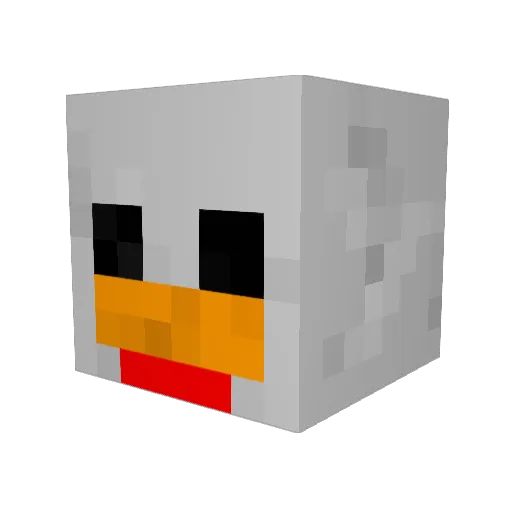 sizerra Minecraft avatar head, 3D render