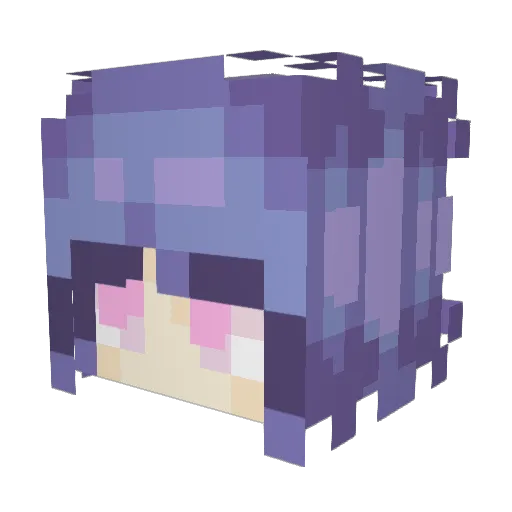sizofreni Minecraft avatar head, 3D render