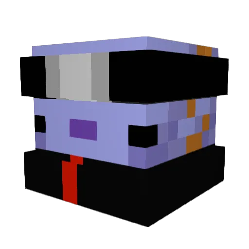 sizu12 Minecraft avatar head, 3D render