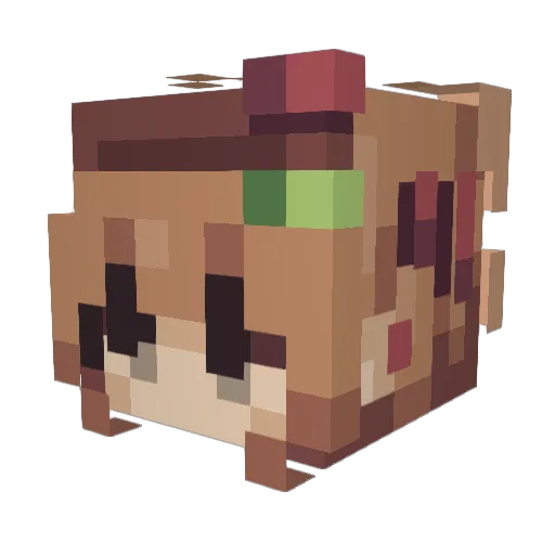 sizwnyy Minecraft avatar head, 3D render