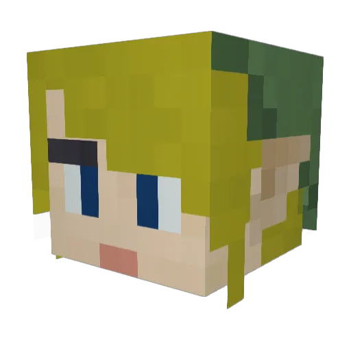 sizzly_j Minecraft avatar head, 3D render