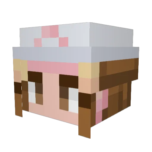 sjdsvgdu Minecraft avatar head, 3D render