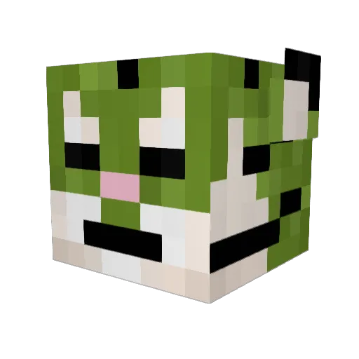sjeesbeestje Minecraft avatar head, 3D render