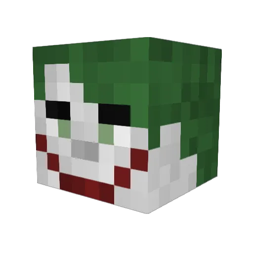sjjmon Minecraft avatar head, 3D render