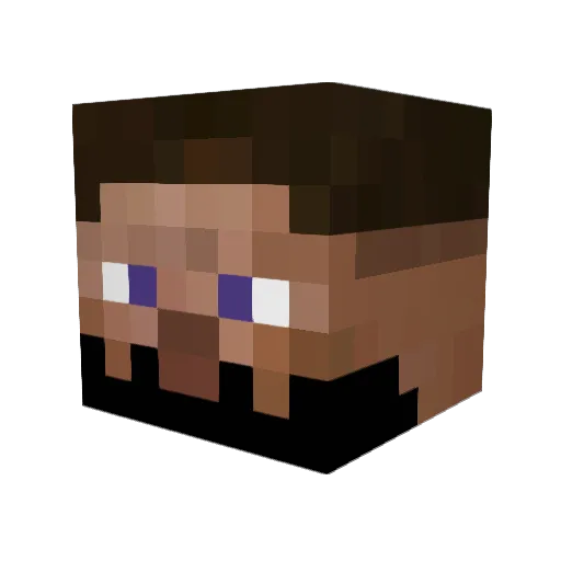 sjksjk52 Minecraft avatar head, 3D render