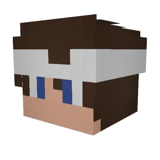 sjokolade70 Minecraft avatar head, 3D render