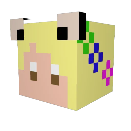 sjomanloke Minecraft avatar head, 3D render