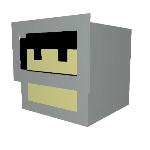 sjralsto Minecraft avatar head, 3D render