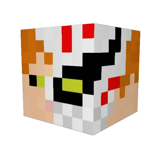 sk11er Minecraft avatar head, 3D render