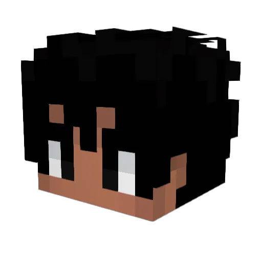 sk1llfulrain Minecraft avatar head, 3D render