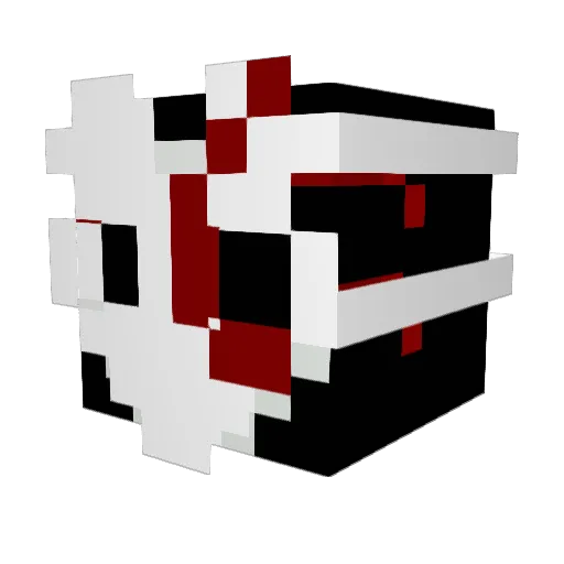 sk20956 Minecraft avatar head, 3D render