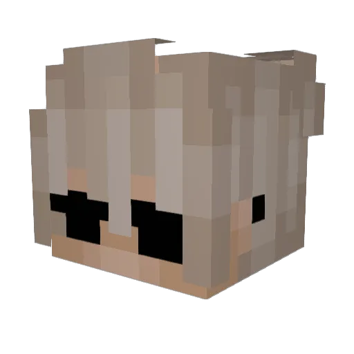sk3tchey Minecraft avatar head, 3D render