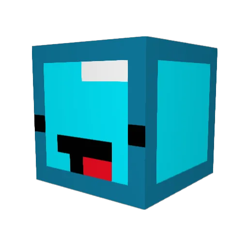 sk8kidplatt Minecraft avatar head, 3D render