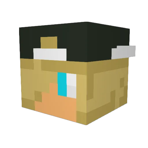 sk8rdalen Minecraft avatar head, 3D render