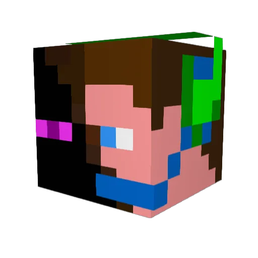 sk8rjo3 Minecraft avatar head, 3D render
