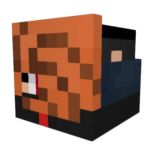 skaliba Minecraft avatar head, 3D render