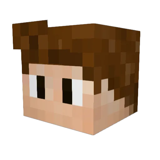 skallenhl Minecraft avatar head, 3D render