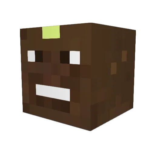 skalmarq Minecraft avatar head, 3D render