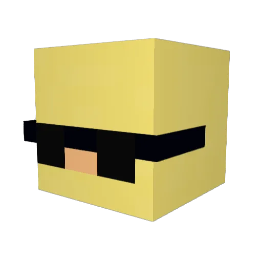 skanadk Minecraft avatar head, 3D render
