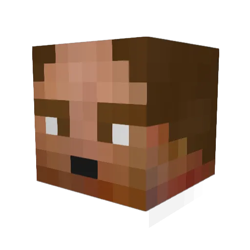 skarshatt Minecraft avatar head, 3D render