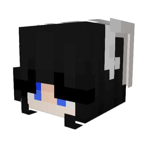 skaskla Minecraft avatar head, 3D render