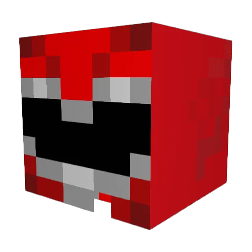 skate04 Minecraft avatar head, 3D render