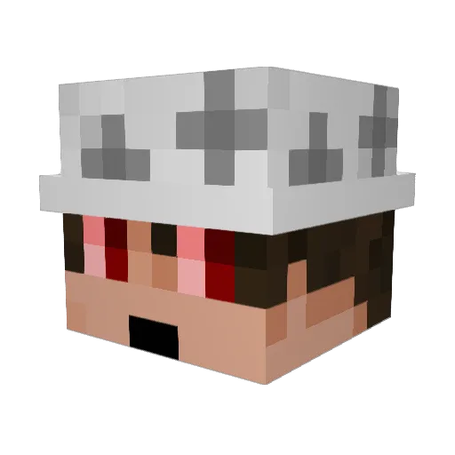 skate216 Minecraft avatar head, 3D render