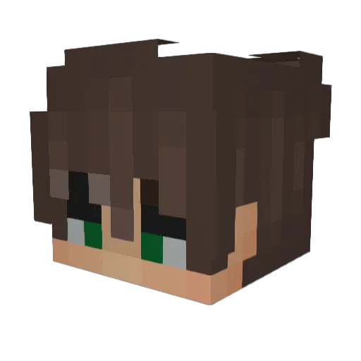 skaterchen Minecraft avatar head, 3D render