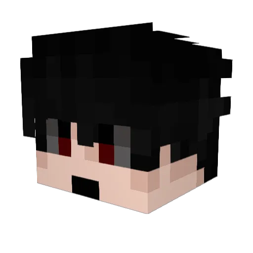 skazersz Minecraft avatar head, 3D render