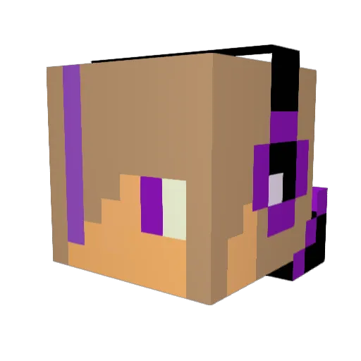 skcity Minecraft avatar head, 3D render
