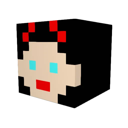 skdorl Minecraft avatar head, 3D render