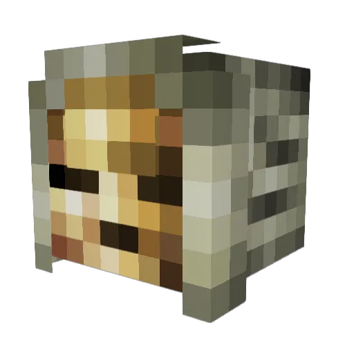 skebben Minecraft avatar head, 3D render